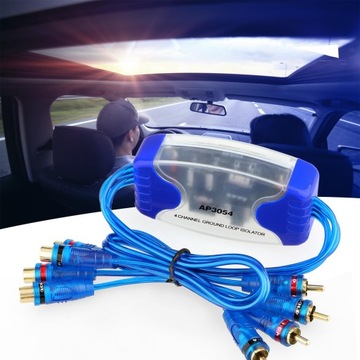 2 универсальных изолятора заземления/шумового контура RCA