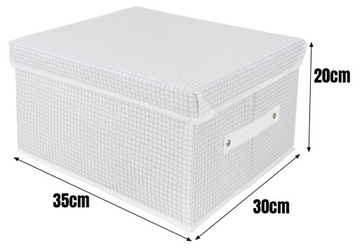 КОНТЕЙНЕР ДЛЯ ОДЕЖДЫ, ЖЕСТКИЙ ОРГАНАЙЗЕР 35x30x20