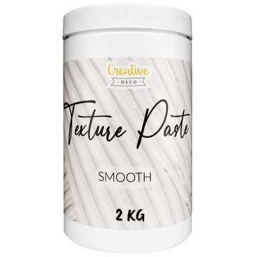 Гладкая структурная паста белого цвета для создания 3D структур и эффектов, 2кг.