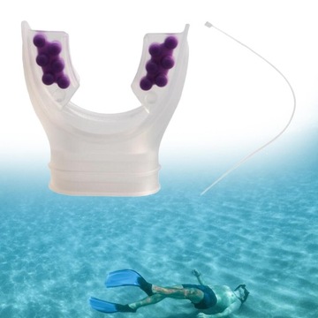 Ustnik do nurkowania z fajką. Automat do nurkowania