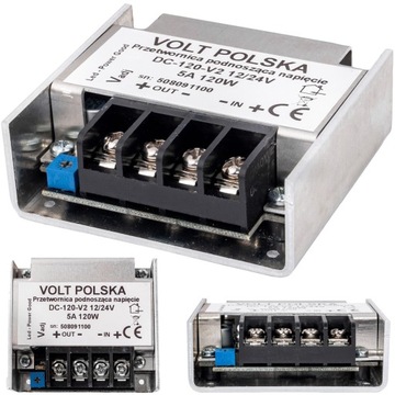 REDUKTOR NAPIĘCIA 12V / 24V PRZETWORNICA PRĄDU 120W