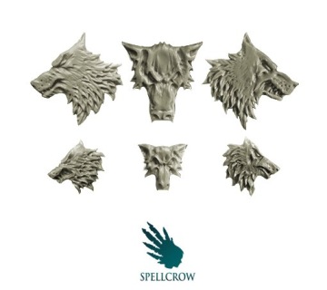 Wolves Head Icons wilcze ornamenty 6 szt.