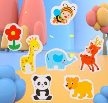 МАГНИТЫ НА ХОЛОДИЛЬНИК ЖИВОТНЫЕ ЦВЕТКИ ДЛЯ ДЕТЕЙ x12