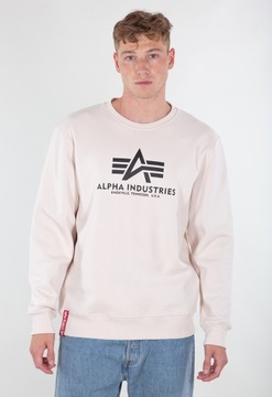 Alpha Industries Basic Sweater jet stream biela XXL