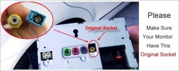 КАБЕЛЬ ПЕРЕХОДНИКА для камеры заднего вида Fakra RCA MERCEDES