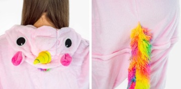 Unicorn Commons Kigurumi Ярко -розовая пижама размеры также гостюшна Unisex