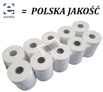 Терморулоны для кассовых аппаратов, фискальных принтеров, терминал 57х30, 10 шт. бумага