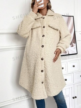 SHEIN ПУХОВИК ДЛЯ МАТЕРИАЛОВ БЕЖЕВЫЙ XL 955