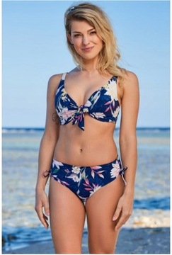 TRIUMPH O - BOTANICAL LEAF W 02 góra bikini miękka z fiszbinami 42B / 85B /