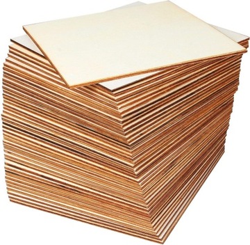 DREWNIANA PODSTAWKA KWADRAT 50cm SKLEJKA KUBEK1szt
