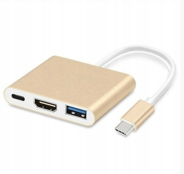 Wieloportowa przejściówka USB-C do stacji