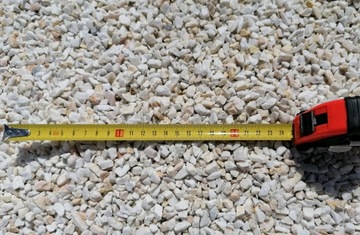 Камень декоративный Белый мрамор зернистость 4-10 мм 20кг