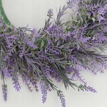 Дверной венок из засушенных школьных цветов -