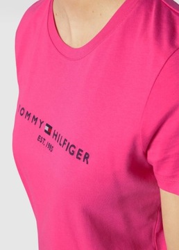 Tommy Hilfiger t-shirt damski różowy M