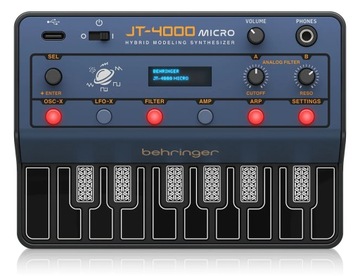 Behringer JT-4000 MICRO - Przenośny, hybrydowy syntezator czterogłosowy
