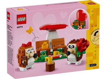 LEGO Hedgehogs in Love (40711) Набор «День святого Валентина» «Ежик для пикника пары», НОВИНКА