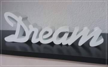 Комбинированная надпись Dream-dream 3D украшение 12х38см