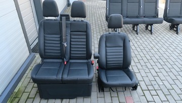 FORD TRANSIT MK8 FOTELE SKÓRA SKÓRZANE KOMPLET