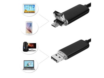 Камера для осмотра эндоскопа Android ПК USB 10 м со светодиодом