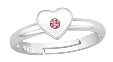 PIERŚCIONEK dla DZIEWCZYNKI srebro 925 prezent