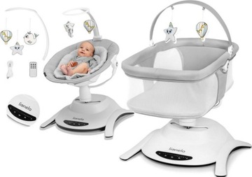 KOŁYSKA BELLA SET CONCRETE LEŻACZEK BUJACZEK 2w1 +PILOT