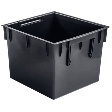 Doniczka ratanowa z wkładem niska DRTS265L - antracytowy