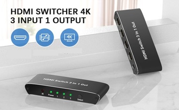 РАЗДЕЛИТЕЛЬ 3x HDMI 4K HDMI2.0 4K@60Гц