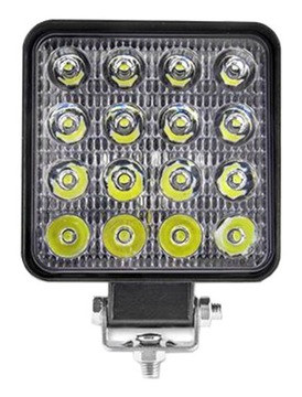 Рабочая лампа 16 светодиод 48 Вт 83x83x20 мм алюминий