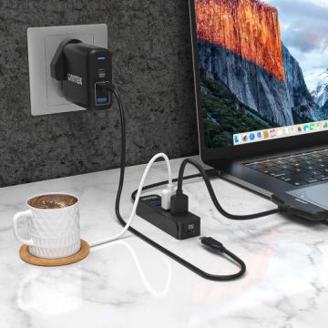 Концентратор USB-A, 4 порта USB 3.1, активный, 10 Вт Unitek