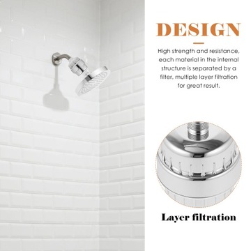 ДУШЕВАЯ ВЕРХНЯЯ С ФИЛЬТРОМ И 15-СТУПЕНЧАТОЙ ОЧИСТКОЙ