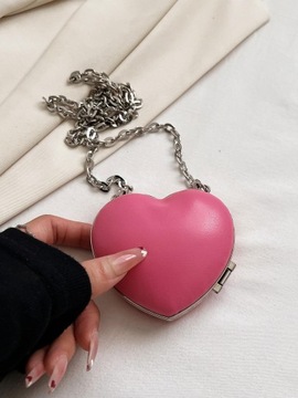 МИНИ-СУМКА НА ЦЕПИ, РОЗОВАЯ SHEIN