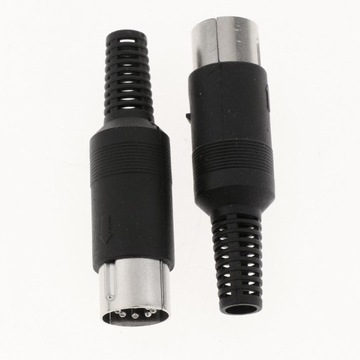 Разъем для клавиатуры DIN-мыши, черный припой, 7 контактов, своими руками