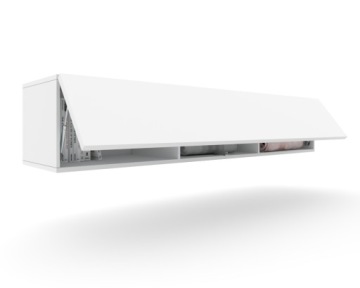 Wisząca Szafka Pozioma RTV Komoda SIMPLY UP Biały Mat 180