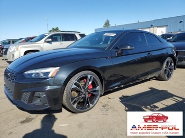 Audi A5 F5 2022 Audi S5 Coupe 2022r., Prestige, 3L, od ubezpieczalni 3.0 Benzyna 349KM