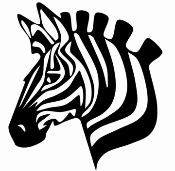 ZEBRA GEOMETRYCZNA dekoracja ścienna obraz 60cm