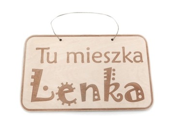 деревянная ТАБЛИЧКА на дверь комнаты, имя ребенка с именем