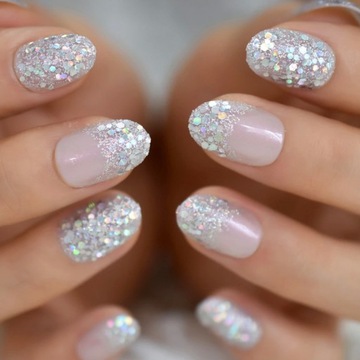 Nails Company TIPSY do paznokci przedłużanie OWALNE zestaw 240 sztuk