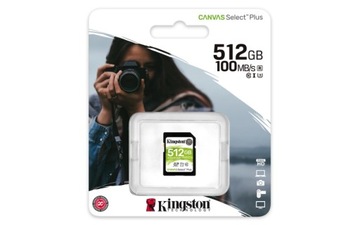 Карта памяти Kingston Canvas Select+ SD 100/85 МБ/с SDS2/512 ГБ