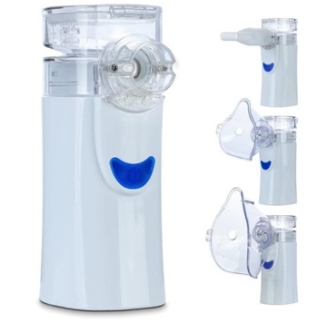 PRZENOŚNY CICHY INHALATOR SIATECZKOWY NEBULIZATOR DLA DZIECI I DOROSŁYCH