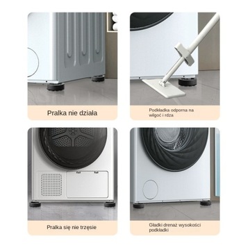 АНТИВИБРАЦИОННЫЕ ПОДУШКИ ДЛЯ СТИРАЛЬНОЙ, ПОСУДОМОЕЧНОЙ МАШИНЫ, СУШИЛЬНОЙ МАШИНЫ, 4 ШТ, АБСОРБЦИОННАЯ РЕЗИНА