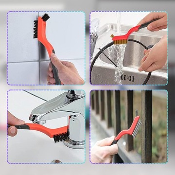 Набор из трех проволочных многофункциональных щеток для чистки полировального станка.