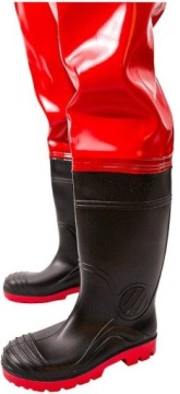 Pros Прочные усиленные вейдерсы Rubber Red