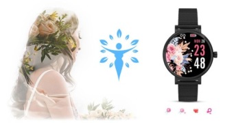 RUBICON SMARTWATCH RNBE64-3 ЧЕРНЫЕ женские часы