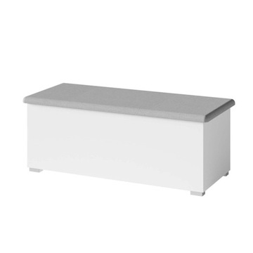 Ława z pojemnikiem kufer z siedziskiem biały VIGO
