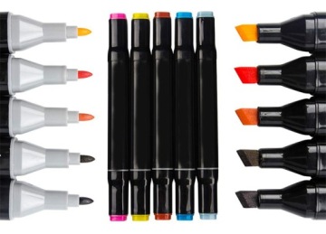 СПИРТОВЫЕ МАРКЕРЫ FLAMASTERS MAZASTERS ДВУСТОРОННЯЯ БУМАГА ПРЕМИУМ НАБОР