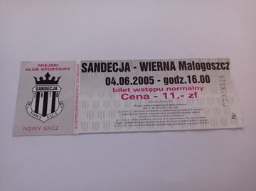 SANDECJA NOWY SĄCZ - WIERNA MAŁOGOSZCZ 04-06-2005