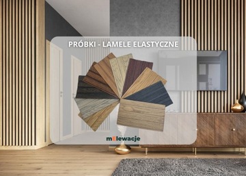 Lamele Elewacyjne Próbki Lamel Elastyczny Ścienny 3D Deska Lamelowa próbnik