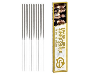 Холодные бенгальские огни фейерверков - 16 см, 10 шт.