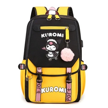 ШКОЛЬНЫЙ РЮКЗАК ШКОЛЬНЫЙ РЮКЗАК KUROMI USB A4 БОЛЬШОЙ ВОДОНЕПРОНИЦАЕМЫЙ РАЗЛИЧНЫЕ СТИЛЬНЫЕ ДИЗАЙНЫ