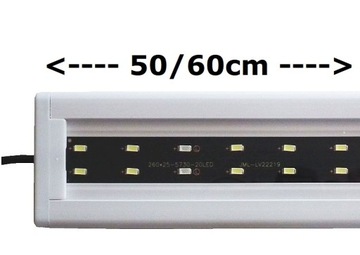OSWIETLENIE AKWARIUM 30x LED 15W BIAŁO-NIEBIESKA